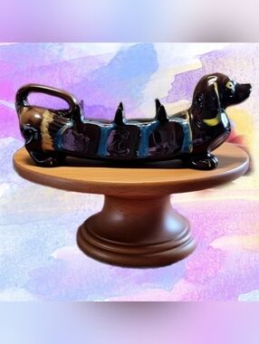 Vintage 1960's MCMArtmark Japanese Sake Decanter Dachshound